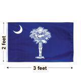 2'x3' South Carolina Nylon Outdoor Flag